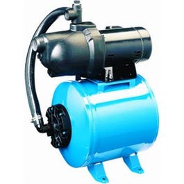 Shallow Well Pump Tank System, .5-HP-Motor, 115V, 100 PSI