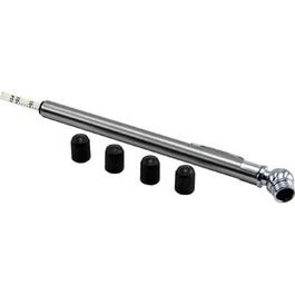 Tire Gauge, Stainless Steel With Valve Caps
