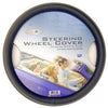 Steering Wheel Cover With Sport Grip, Black/Grey, One Size