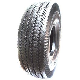 Wheelbarrow Tire, Sawtooth Tread, 4.10/3.50-4 In.