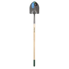 Shovel, Round-Point, 6-Ft. Wood Handle With Cushion Grip