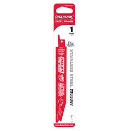 Steel Demon Reciprocating Saw Blade, Carbide Strip, 6-In. x 18 TPI