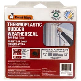 Thermoplastic Rubber Weatherseal, 5/16 x 3/8-In. x 20-Ft.