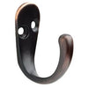 Robe Hook, Single Prong, Bronze & Copper, 2-Pk.