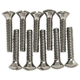Wall Plate Screws, Steel, Satin Nickel, 14-Pk.