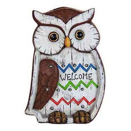 Solar LED Owl Statue, 13-In.