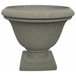 Urn Planter, Limestone, Stonelite, 16-In.
