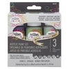 Acrylic Craft Paint Set, Metallic Jewel, 2-oz., 3-Pk.