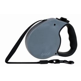 Retractable Dog Leash, Black, Large Dogs, 24-Ft.