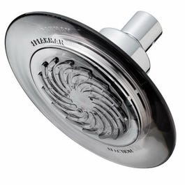 Reaction Showerhead, Fixed-Mount, Polished Chrome/Smokey Gray