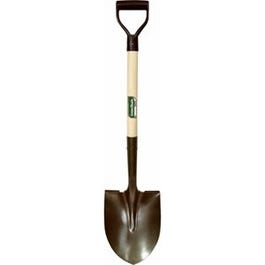 Round-Point Shovel, Poly D-Grip Handle