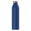 Retro Insulated Beverage Bottle, Stainless Steel, Navy, 20-oz.