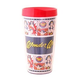 Wonder Woman Tumbler, Blue, 16-oz.