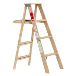 Wood Step Ladder, Type III, 4-Ft.