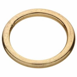 Steel Connecting Ring, Brass-Plated, 1.25-In. x #4