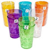 Tumblers, Glass Look, Assorted Colors, 18-oz., 2-Pk.