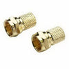 Twist-On Connector, RG59, Coaxial F, 2-Pk.