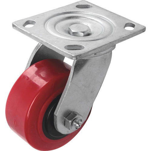 Shepherd 4 In. Polyurethane Medium-Heavy Duty Swivel Plate Caster