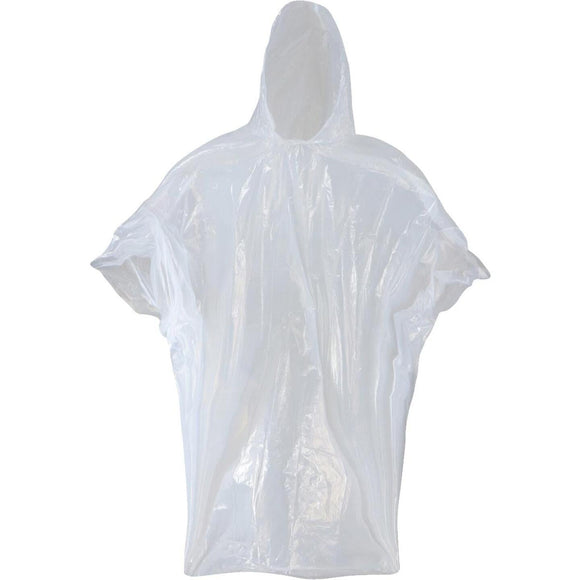 West Chester 50 In. x 80 In. Clear Disposable Rain Poncho