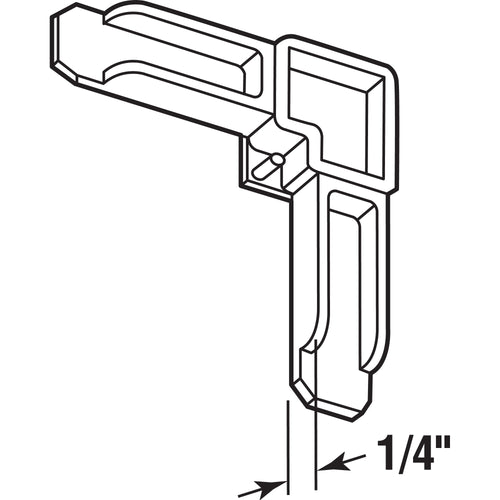 Prime-Line White Plastic Screen Frame Corner
