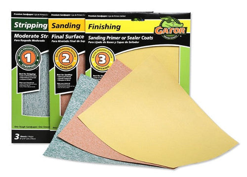 Gator Premium Aluminum Oxide Sanding Sheets