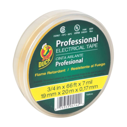 Duck® Brand Professional Electrical Tape Canister (.75 in. x 66 ft. x 7 mil. White)