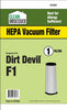 Clean Obsessed Dirt Devil Vacuum Cleaner Filter F1 HEPA