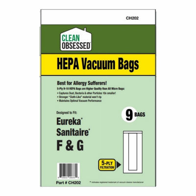 Clean Obsessed Eureka & Sanitaire Vacuum Cleaner Bags Style F&G