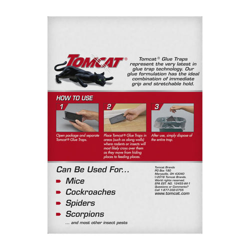 TOMCAT Glue Traps Mouse Size with Eugenol for Enhanced Stickiness