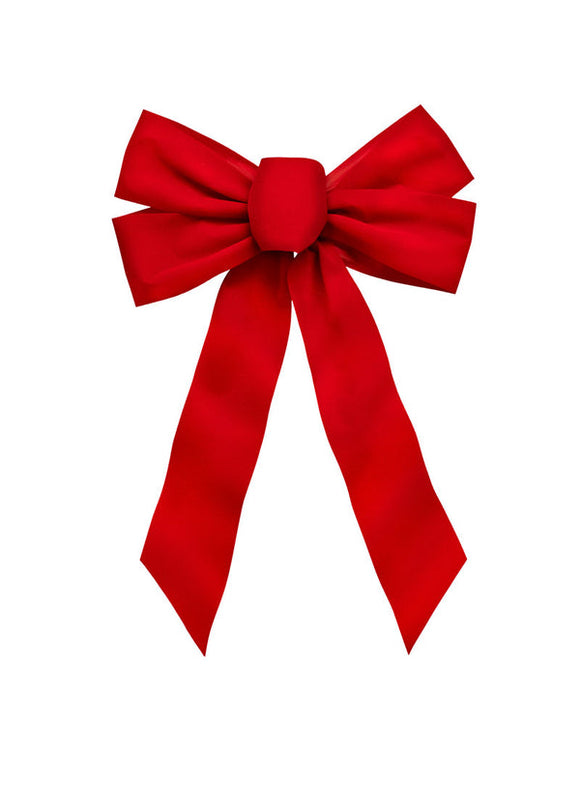 Holiday Trims 7970 Red Velvet Bow 5 Loop 11