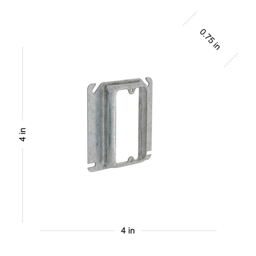 Raco 4 Square Cover 1-Device 3/4 Raised