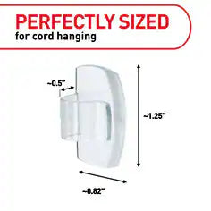 Command Clear Round Cord Clips