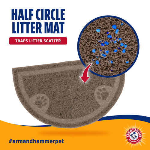 Petmate Arm & Hammer Half Circle Litter Mat