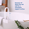 Carex White Bathtub Rail