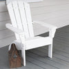 Leigh Country White Poly Resin Adirondack Chair (32 L x 28 W x 37 H)