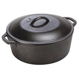 Dutch Oven, Seasoned Cast Iron, 5 Qt.