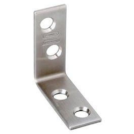 Corner Brace, Stainless Steel, 1.5 x 1/2-In.