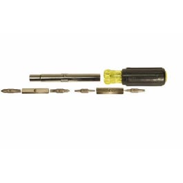 Multi-Bit Screwdriver, Cushion Grip, 11-In-1