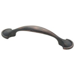 Bronze With Copper Half Round Foot Cabinet Pulls, 3-In., 2-Pk.