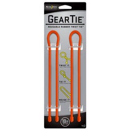 2-Pack 18-Inch Gear Tie, Orange