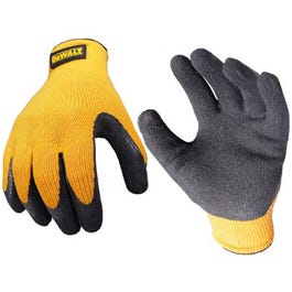 Gripper Work Gloves, Rubber-Coated, XL