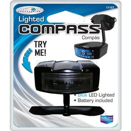 Car Compass, Lighted, Suction