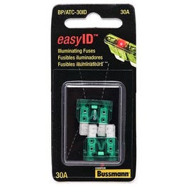 Easy ID Illuminating Auto Fuse, 2-Pk., 30A