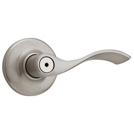 Balboa Bed/Bath Lever, Satin Nickel