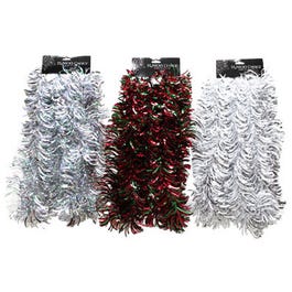 Flipped-Out Tinsel Garland, Assorted, 12-Ft.