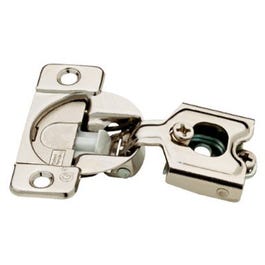 Cabinet Hinge, Soft-Close, 1/2-In. Partial Overlay, Nickel-Plated, 35mm, 10-Pk.