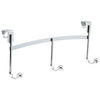 Over-The-Door Hook Rail, Adjustable, Chrome, 5 x 18.75 x 8.25-In.