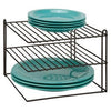 Corner Shelf, Black Steel Wire, 10 x 7.5 x 10-In.