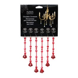 Beaded Crystalline Dangle Ornaments, 6-Ct.