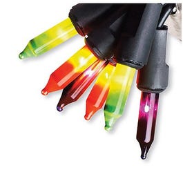 Halloween Flickering Mini Light Set, Multi-Color, 50-Ct.